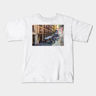 Toledo street in Madrid Kids T-Shirt